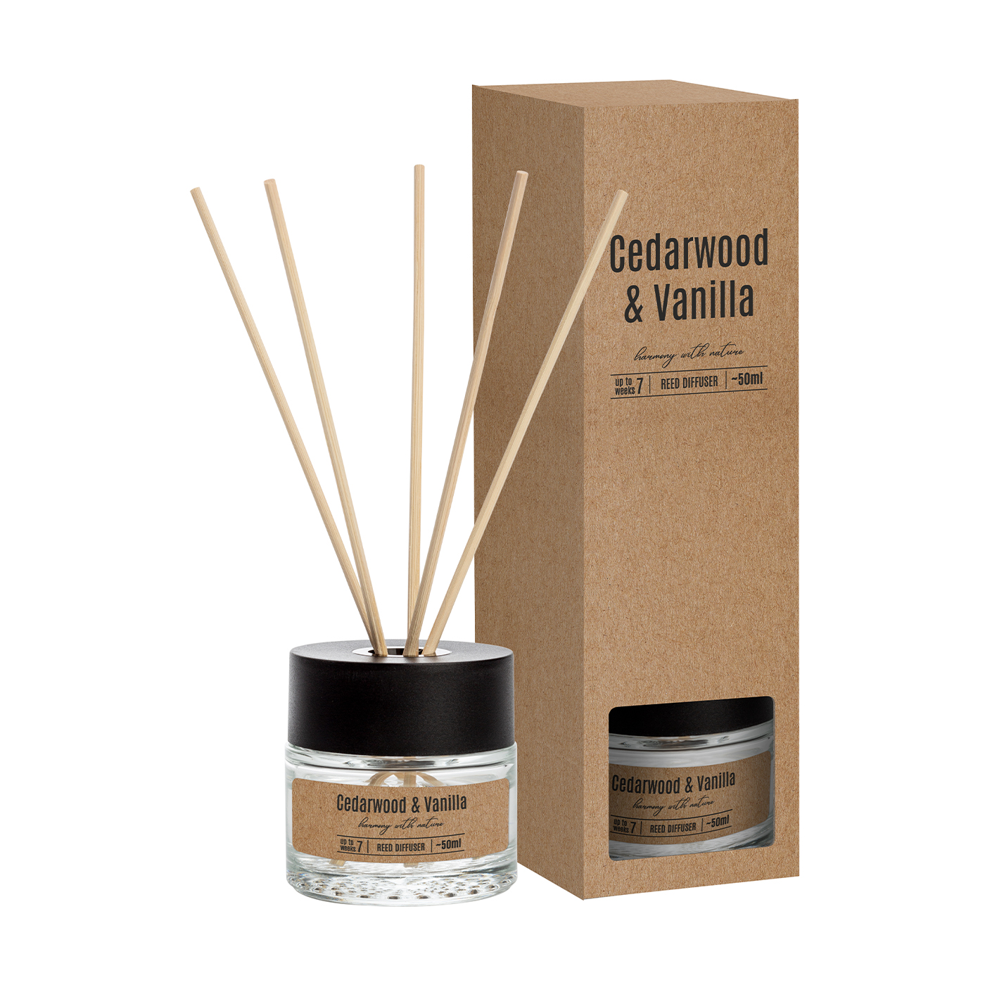 Аромадифузор Bispol Reed Diffuser Кедр-ваніль, 50 мл
