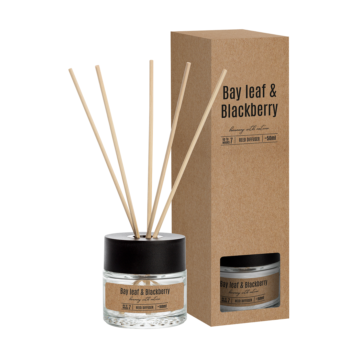 Аромадифузор Bispol Reed Diffuser Лавровий лист-ожина, 50 мл